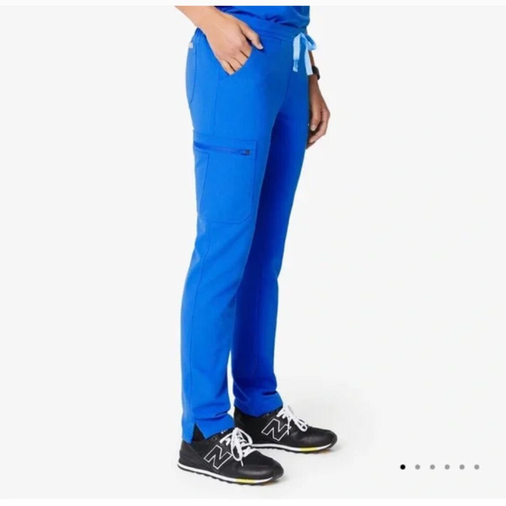 Figs Women's XS Scrub Yola Pants Bottom Royal Blue Medical Healthcare